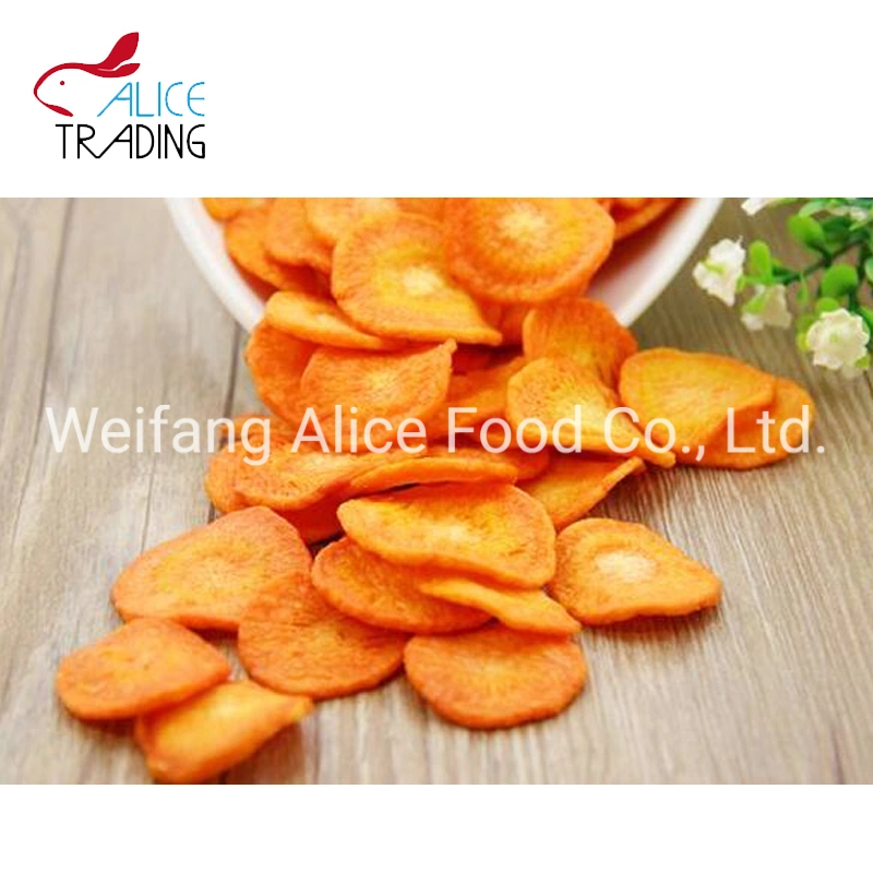 Healthy Vegetable Snack Fried Carrot Chips