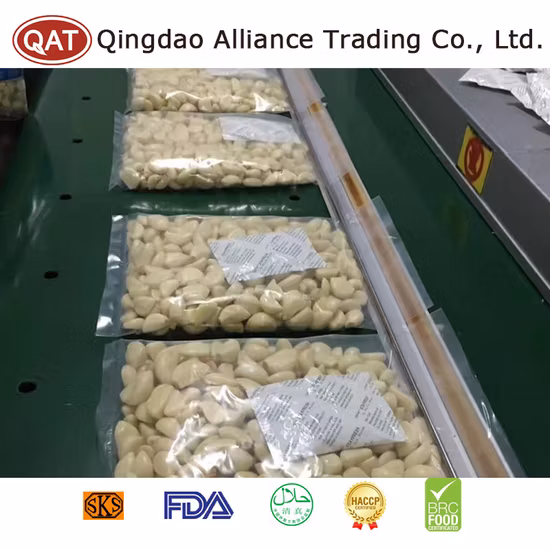 Classifique um Dente de Alho Branco Descascado Congelado Alho Descascado Inteiro Alho IQF