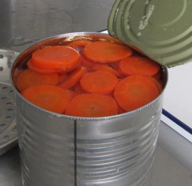 Fatias de cenoura enlatadas com melhor qualidade